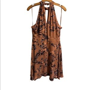 Floral Express Halter Dress